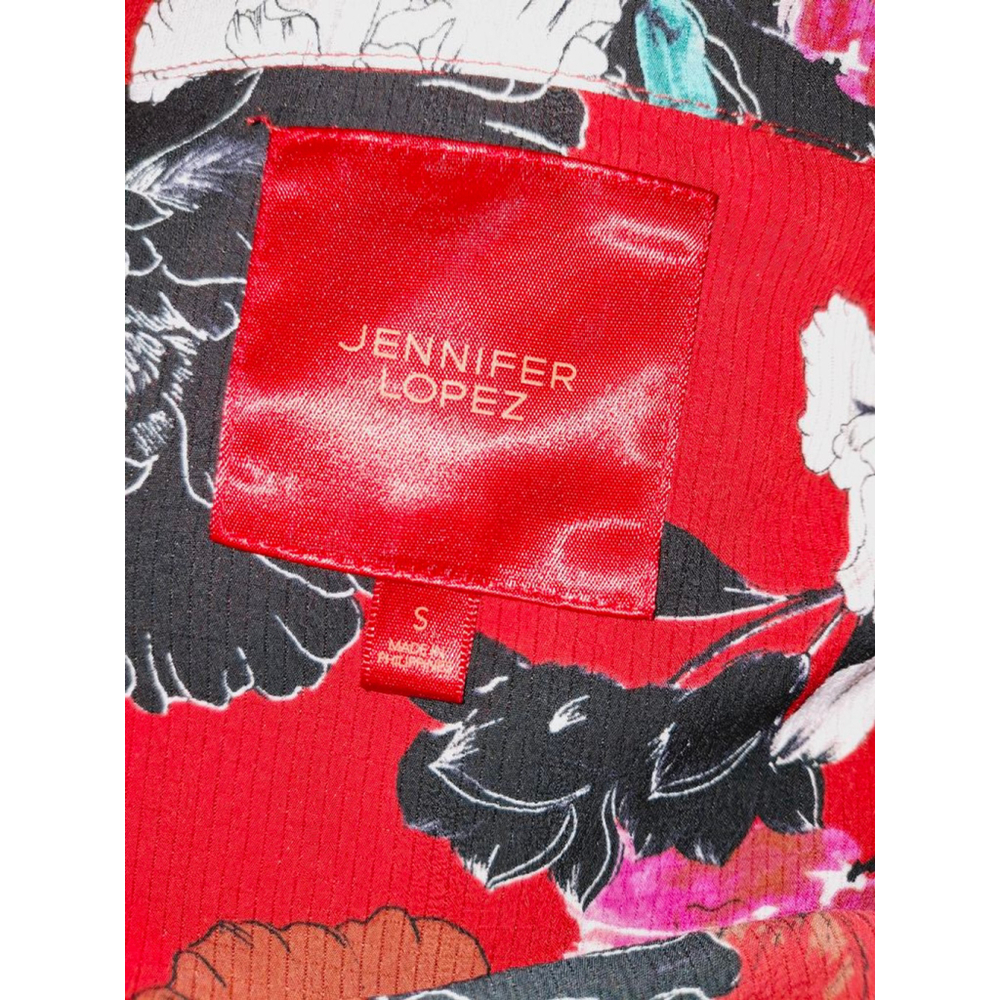 Jennifer Lopez Red Floral Robe - Picture 3 of 4